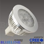 &nbsp;Blueline economy&nbsp;LED MR16&nbsp;3W&nbsp;warm wit&nbsp;3x1 watt Cree Q2-Q4 XP-E&nbsp;Mat al